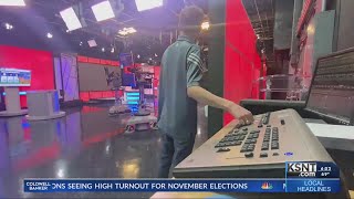 Behind the scenes look at KSNT getting ready for election night