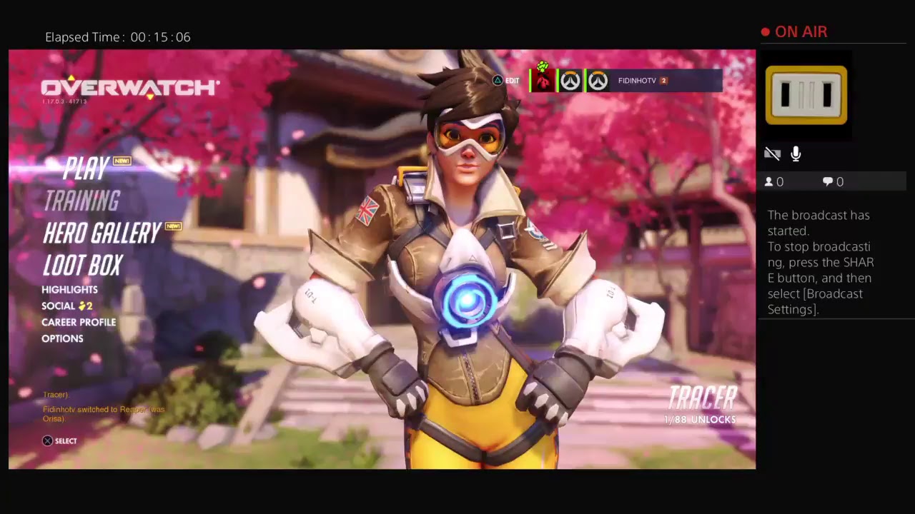 Fidinhotv's Live on OVERWATCH!!!!