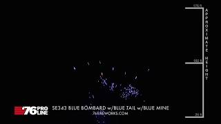SE343 7s FanSlice Blue Bombard w/ Blue Tail w/ Blue Mine (30mm)