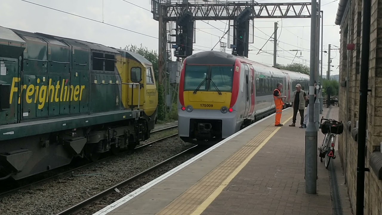 Trains at Warrington Bank Quay.   WCML.     21/07/21