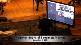 Hoboken Board of Education meeting December 8, 2020