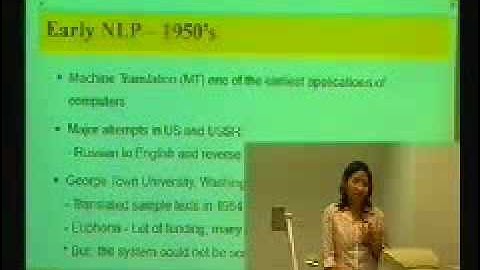 CPE643 - Computational Linguistics : Chapter 1 Part 1