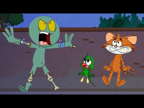 Cat And Keet Hilarious Halloween Night Ghosts Funny Animated Cartoon Shows For Kids Chotoonz TV