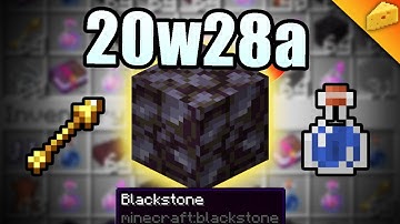 Snapshot 20w28a - RENEWABLE BLACKSTONE & WATER from the NETHER - Minecraft 1.16.2 20w28a Patch Notes