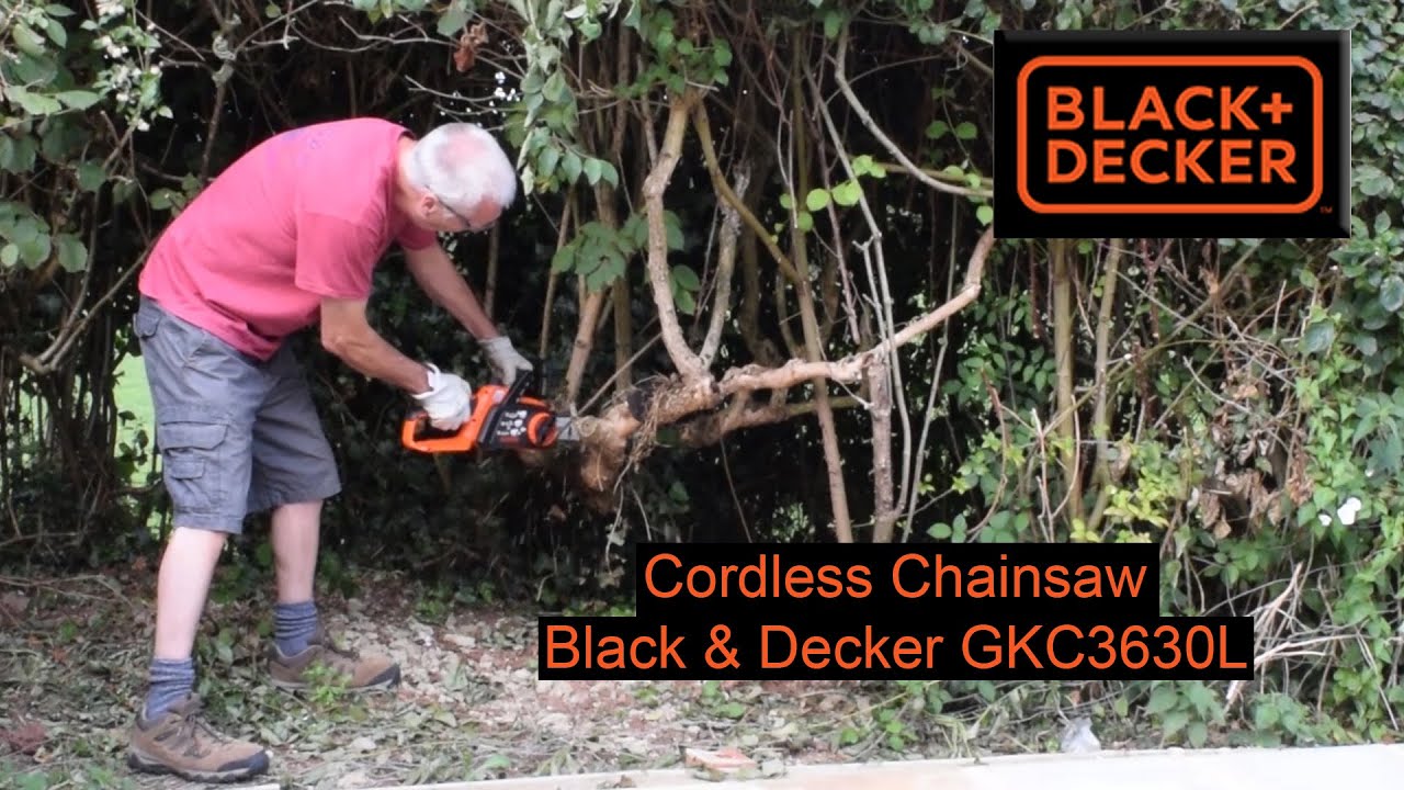 Black and Decker GKC3630L CHAINSAW - YouTube