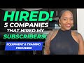 🙌🏾 THEY GOT HIRED! PAID TRAINING &amp; EQUIPMENT! THEY MAY RESPOND &amp; HIRE YOU! WORK FROM HOME JOBS 2024