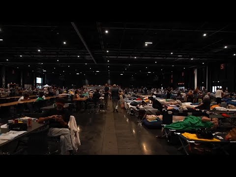 'Anxiety, sadness - everything': Wildfire evacuees take refuge at Bordeaux exhibition center
