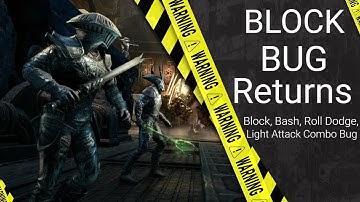 The Block Bug Returns | Elder Scrolls Online | Firesong