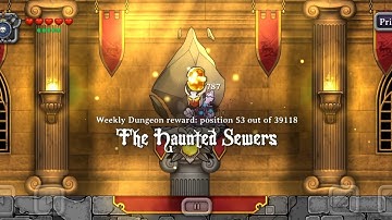 The Haunted sewers 2 weekly Dungeons rewards and position