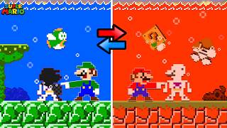 What If Mario Becomes FIREPROOF But Can't Touch WATER in Super Mario Bros.