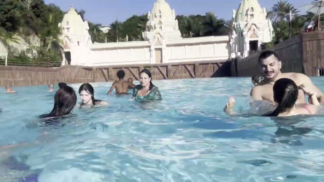 Wave pool at Siam park Tenerife 