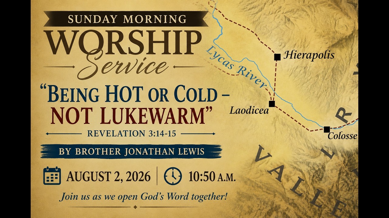 "Being Hot or Cold - Not Lukewarm