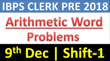 IBPS CLERK PRE 2018 ये Miscellaneous Arithmetic Questions पूछे गए थे | 9th Dec Shift-1| Memory Based