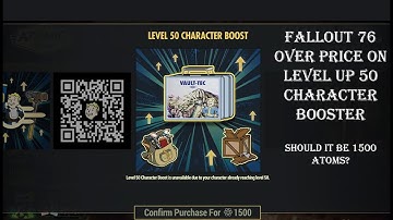Fallout 76 Level 50 Character Boost