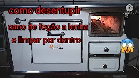 Como limpar o cano do fogão a lenha?