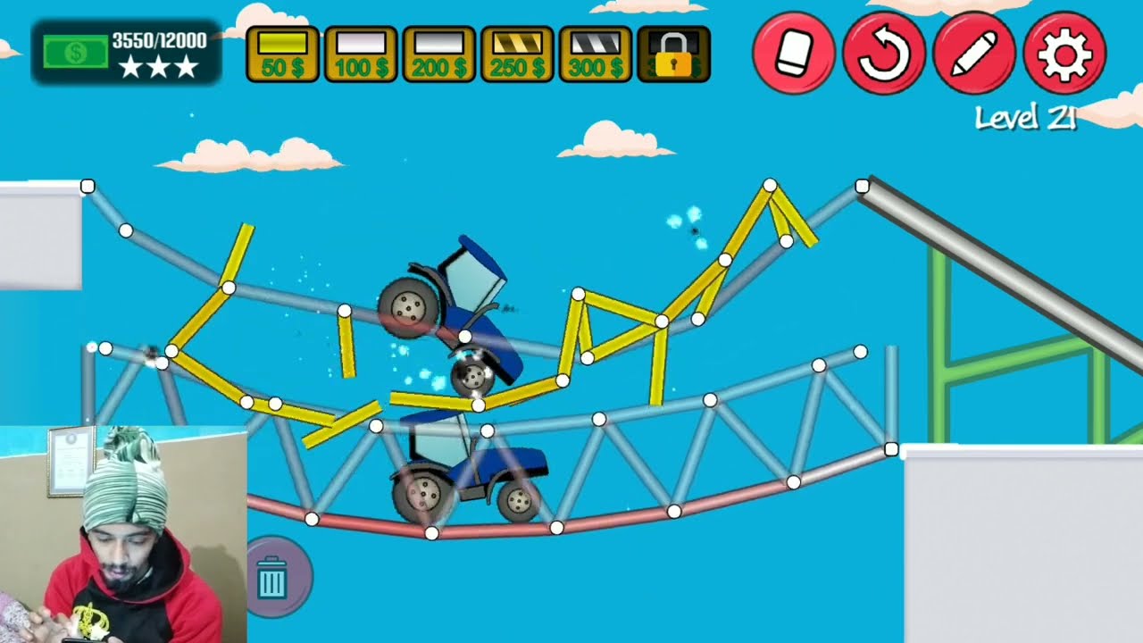 Epic Bridge Builder level 21 | $12000 bridge Construction | Bridge Builder | Mahesh Adhikari plays