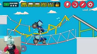 Epic Bridge Builder level 21 | $12000 bridge Construction | Bridge Builder | Mahesh Adhikari plays