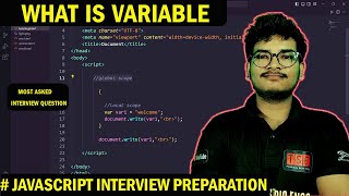 Most asked JavaScript interview question | What is variable | Deepak Sir