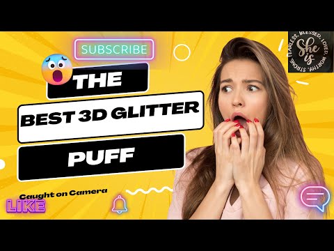 THE BEST 3D GLITTER PUFF #diycrafts #diy #puffpuff #vinyl #3d #subscribetomychannel #asmr #apparel