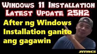 After Windows Installation, Ganito ang Gagawin (OS Installation Latest 25H2 2026 Part 2-2)