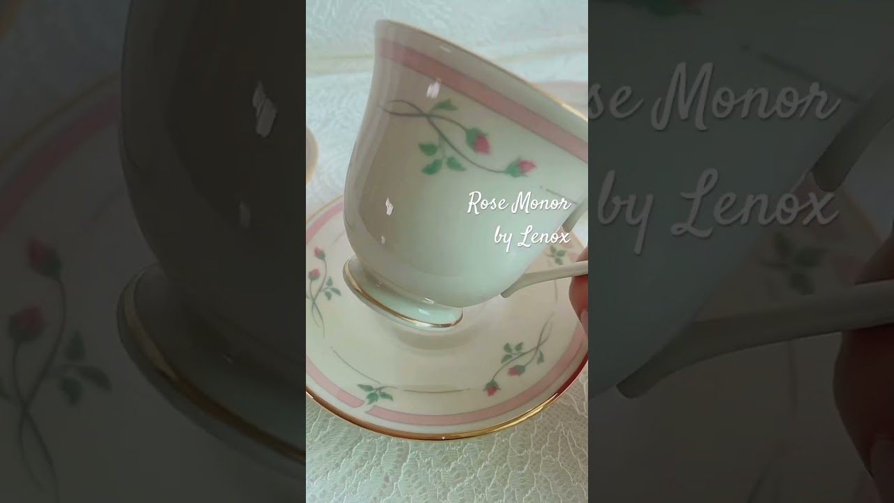 레녹스 로즈매너 컵앤소서 플레이트 | 미묘한피크닉 