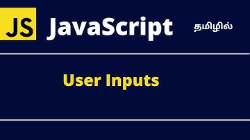 JavaScript user input | Tamil
