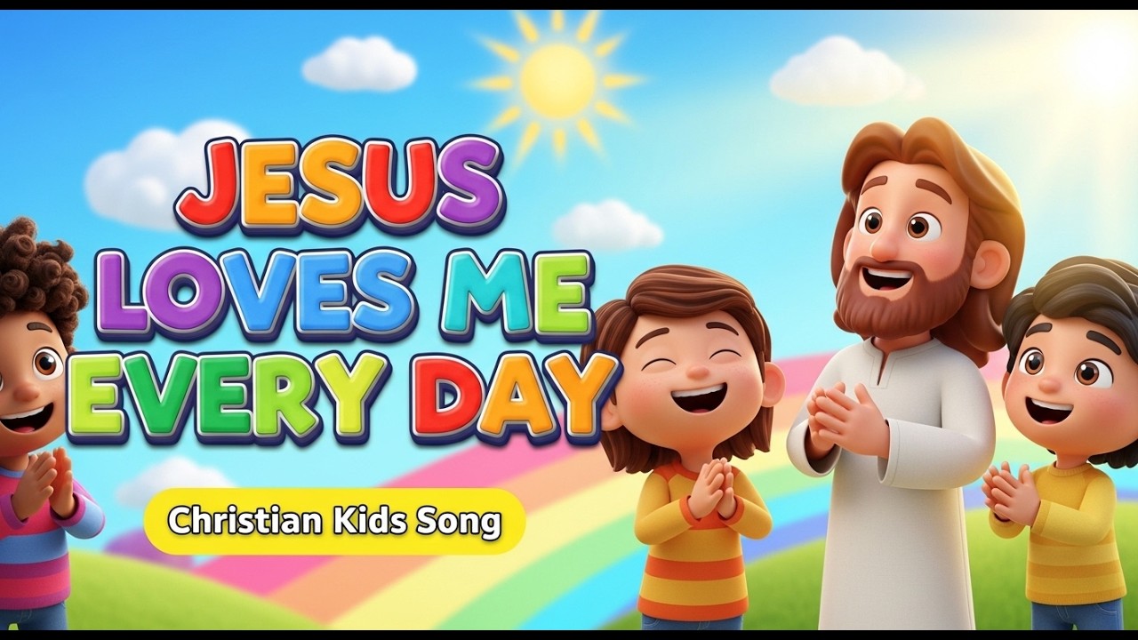 Jesus Loves Me Every Day | Christian Kids Song | Happy Bible Song for ...