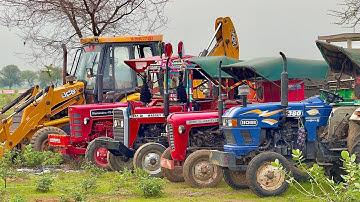 JCB 3dx Eco Backhoe Loading Mud in Trolley | Eicher 480 | Mahindra 475 | Swaraj Kubota Sonalika