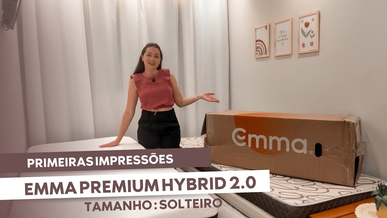 TROQUEI O COLCHÃO DAS MENINAS, primeiras impressões do colchão EMMA PREMIUM HYBRID 2.0 SOLTEIRO