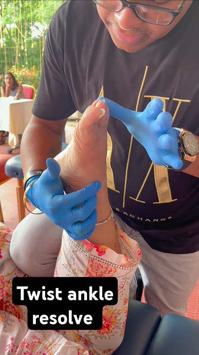Twisted ankle treatment #drrajneeshkant #worldfamouschiropractor