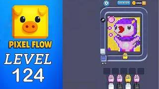 Pixel Flow Level 124 Walkthrough