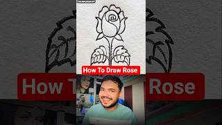 How To Draw Rose Letter "S" 🌹 | Easy Drawing Tutorial # #ytshorts #drawing #shortvideo