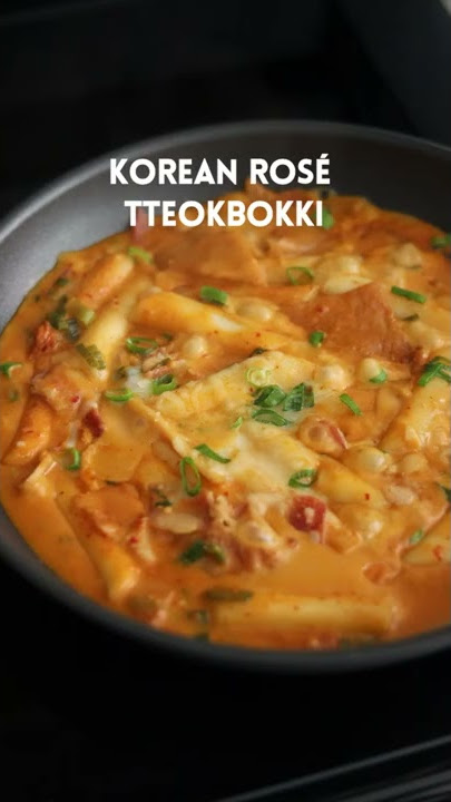 Creamy Korean Rose Tteokbokki #shorts