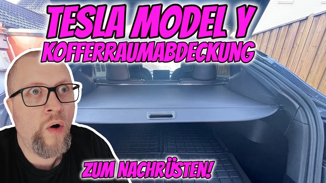 NEJIYA Ausziehbar Kofferraumabdeckung für Tesla Model Y 2020 2021