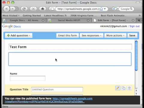 How to make a Google form 