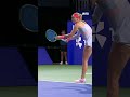 Meant to do that... 👀 Maja Chwalinska gets a slice of luck on Sramkova in Singapore! #SgTennisOpen