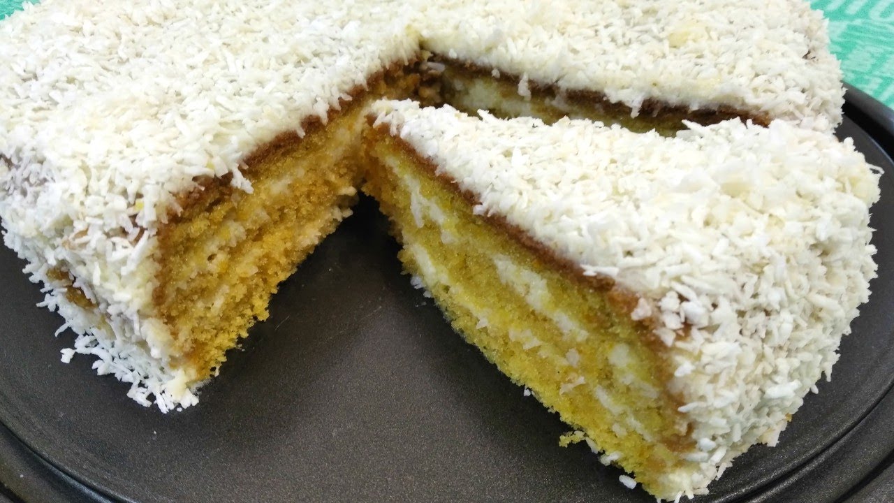 Торт кукурузный с кокосом Coconut Corn Cake YouTube