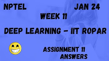 Deep Learning   IIT Ropar  | Assignment 11 | NPTEL 2024