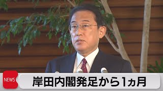 岸田総理就任１ヵ月「スピード感を政策実行に向けたい」（2021年11月4日）