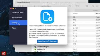 Create File Menu (GET) - Create New Document via Right Click Menu on Big Sur