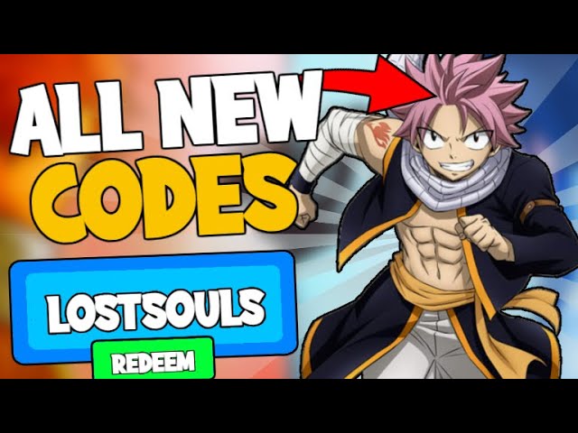 ALL current roblox fairy tail lost souls codes 