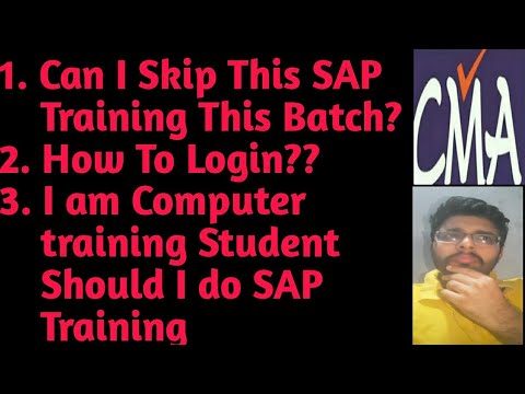 ICMA|Can I Skip SAP Training??|How to Login|Tamil|Shreekanth