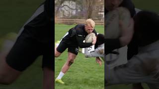 FOOTWORK &amp; FEND - THE BEST COMBO SINCE BREAD AND BUTTER🤝 1vs1 rugby