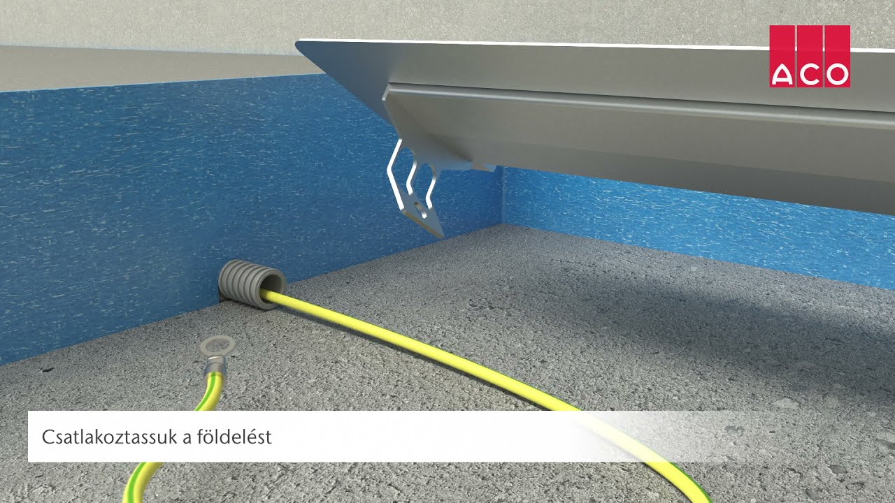 ACO Comfort zuhanyfolyóka beépítési videó