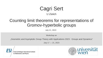 Cagri Sert - Counting limit theorems for representations of Gromov-hyperbolic groups