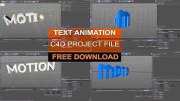 Text animation cinema 4d free project file( give away)