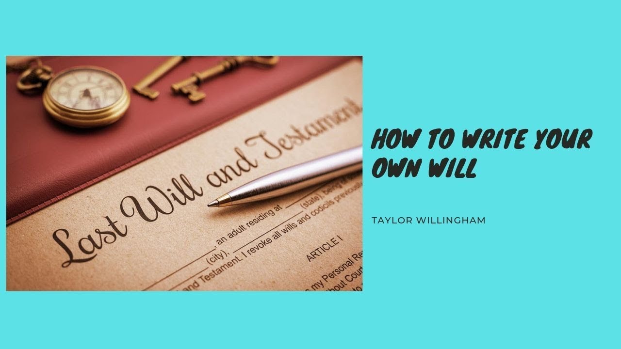Is It Legal To Write Your Own Will Without A Lawyer