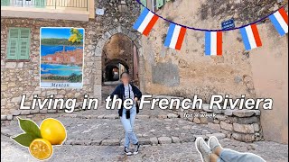 French Riviera Vlog, Living in Menton, Exploring Medieval Village of Gorbio, Silent Vlog