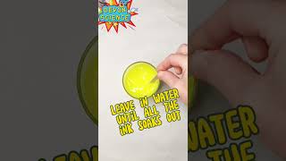Easy and creative GLOWING science experiment using a highlighter pen.
