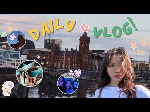 Swansea Daily Vlog 🏰🐋Day trip to Cardiff, football with friends, shopping and more!!!😚